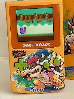 Nintendo Game Boy Color IPS GBC Écran Laminé Q5 Contrôles Tactiles OSD Bowser