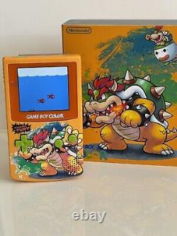 Nintendo Game Boy Color IPS GBC Écran Laminé Q5 Contrôles Tactiles OSD Bowser