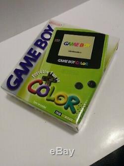Nintendo Game Boy Color Kiwi (lime Green) Système De Poche. Achevée. Minty. Lnc