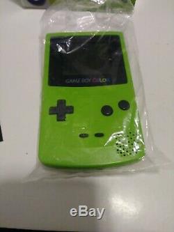 Nintendo Game Boy Color Kiwi (lime Green) Système De Poche. Achevée. Minty. Lnc