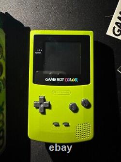 Nintendo Game Boy Color Kiwi/vert lime avec boîte et manuels