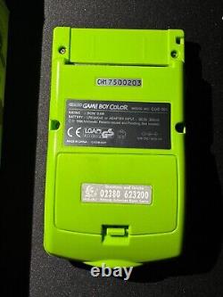 Nintendo Game Boy Color Kiwi/vert lime avec boîte et manuels