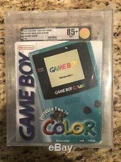 Nintendo Game Boy Color Lancement Edition Bleu Minuit Bleu Sarcelle Vga 85+ Or Nouveau