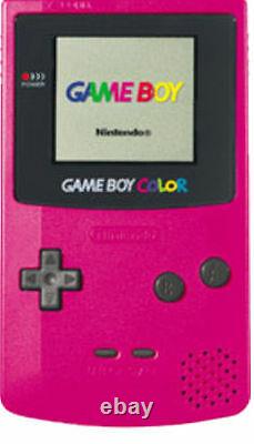 Nintendo Game Boy Color Launch Edition Berry Handheld System Refurbished