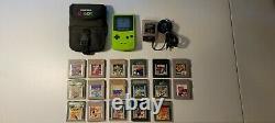 Nintendo Game Boy Color Launch Edition Kiwi Handheld System Bundle