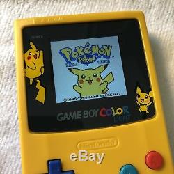 Nintendo Game Boy Color Lumière Pikachu Yellowithblue (rétro-éclairage Mod)