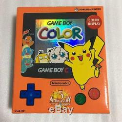 Nintendo Game Boy Color Pokemon 3ème Anniversaire Modèle Limité Nouveau