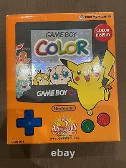 Nintendo Game Boy Color Pokemon Center 3e Anniversaire Édition Limitée En Boîte