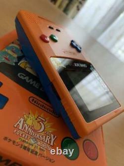 Nintendo Game Boy Color Pokemon Center 3rd Anniv Limited Cgb-001 Orange Console