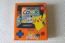 Nintendo Game Boy Color Pokemon Centre 3ème Anniversaire Orange Japanese Rare Box