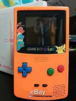 Nintendo Game Boy Color Pokemon Centre Limited Edition 3ème Anniversaire D'orange