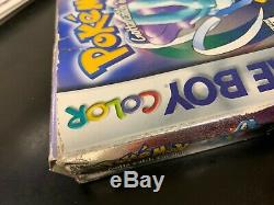 Nintendo Game Boy Color Pokemon Crystal Complète Dans La Boîte
