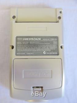 Nintendo Game Boy Color Pokemon Edition Système Portatif Argent Et Or Complet
