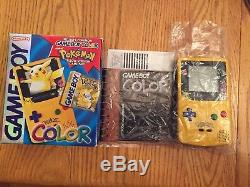 Nintendo Game Boy Color Pokémon Jaune Edition Complet Avec Boîte