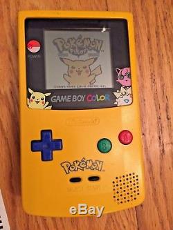 Nintendo Game Boy Color Pokémon Jaune Edition Complet Avec Boîte