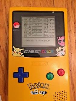 Nintendo Game Boy Color Pokémon Jaune Edition Complet Avec Boîte