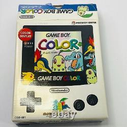 Nintendo Game Boy Color Pokemon Or et Argent Version Anniversaire Pikachu Zelda