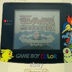 Nintendo Game Boy Color Pokemon Or et Argent Version Anniversaire Pikachu Zelda