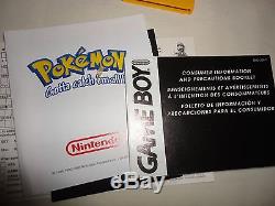 Nintendo Game Boy Color Pokemon Pikachu Edition Console Du Système Jaune Terminé