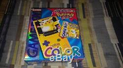 Nintendo Game Boy Color Pokémon Pikachu Jaune Édition Brand New Sealed Unopened