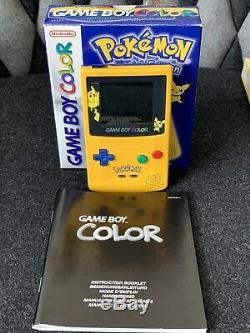 Nintendo Game Boy Color Pokemon Special Edition Dans La Boîte, 2 Jeux Et Stratégie Guide