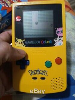 Nintendo Game Boy Color Pokemon System Edition De Poche Jaune Cib. Voir Les Photos