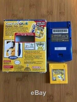Nintendo Game Boy Color Pokémon (pokémon Pikachu) Version Jaune Withbox