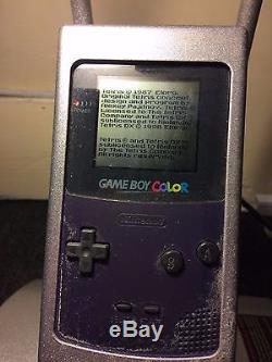 Nintendo Game Boy Color Purple Kiosque De Console Comprend La Démo Rare Promotion Besoin De Travail