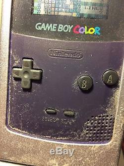 Nintendo Game Boy Color Purple Kiosque De Console Comprend La Démo Rare Promotion Besoin De Travail