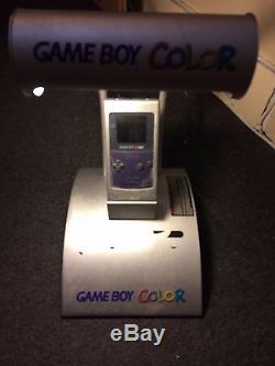 Nintendo Game Boy Color Purple Kiosque De Console Comprend La Démo Rare Promotion Besoin De Travail