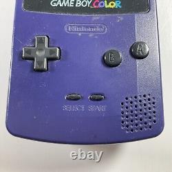 Nintendo Game Boy Color Raisin CGB-001 Gameboy Couleur avec Étui Pokémon et 2 Jeux