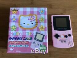 Nintendo Game Boy Color Rose Bonjour Kitty Limited Edition Rare / Boxed