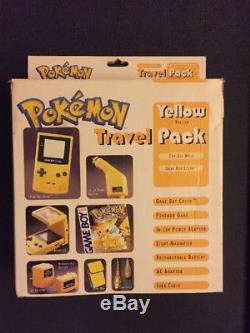 Nintendo Game Boy Color Set De Voyage Pokemon Rare Inc Console & Pokémon Jaune