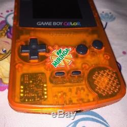 Nintendo Game Boy Color Spécial Mirinda Édition Mexicaine Clear Orange Rare
