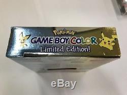 Nintendo Game Boy Color Système Pokemon Limited Edition Nouveau Nib Factory Sealed