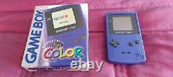 Nintendo Game Boy Color Système de jeu portable emballé, avec manuel Grape + accessoires