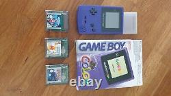 Nintendo Game Boy Color Système de jeu portable en boîte Grape