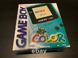 Nintendo Game Boy Color Teal Handheld Console Open Box Nouveau