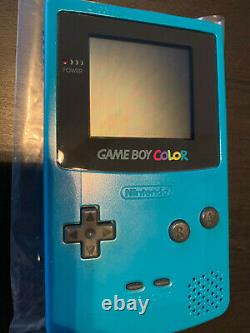 Nintendo Game Boy Color Teal Handheld Console Open Box Nouveau