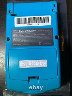 Nintendo Game Boy Color Teal Handheld Console Open Box Nouveau