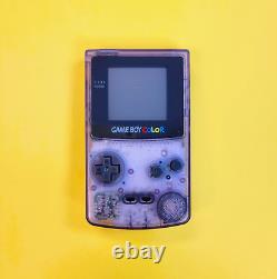 Nintendo Game Boy Color Violet Transparent ? CGB-001 GBC RESTAURÉ NOUVEAU CORPS