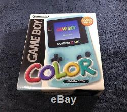 Nintendo Game Boy Console Couleur Ice Blue Toys R Us Limitée Open Box Nouveau