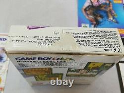 Nintendo Game Boy Couleur 1998 Cgb-001 Console De Jeux Manuels + Boîte + Dinosaur Ga