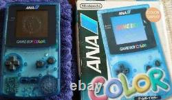 Nintendo Game Boy Couleur Ana Clear Blue Console Limited Avec Boîte