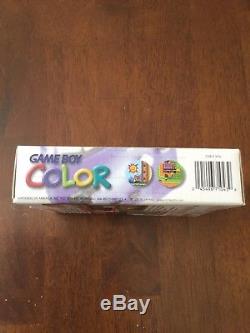 Nintendo Game Boy Couleur Atomic Violet Système Portable Complet Dans La Boîte Cib