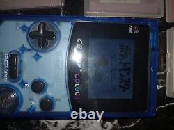 Nintendo Game Boy Couleur Bleu Glace Système Portable Lot