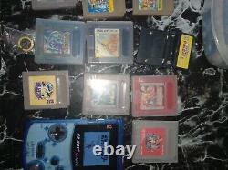 Nintendo Game Boy Couleur Bleu Glace Système Portable Lot