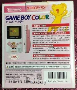 Nintendo Game Boy Couleur Cardcaptor Sakura Console Boxed Cgb-001 Rose Blanc Nouveau