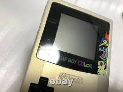 Nintendo Game Boy Couleur Cgb-001 Pokemon Center Limitée Gold Silver Anniv Console