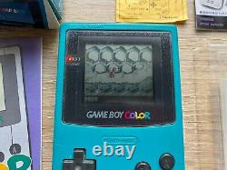 Nintendo Game Boy Couleur Gbc Blue Console Boxed With Game Boy GB Donkey Kong Land